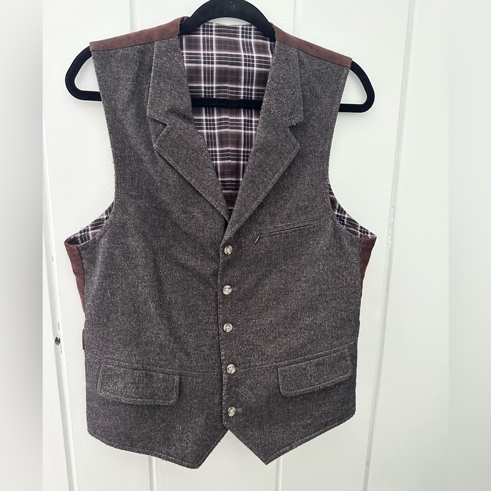 Kroon Suit Vest / Grayish Brown / Small